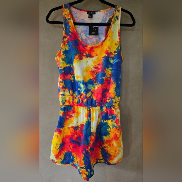 U2B | Vibrant Tie-Dye Romper, Size M - Picture 1 of 8